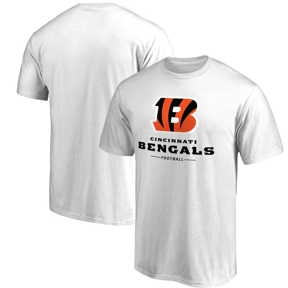 Cincinnati Bengals Team Lockup T-Shirt - White - NFL