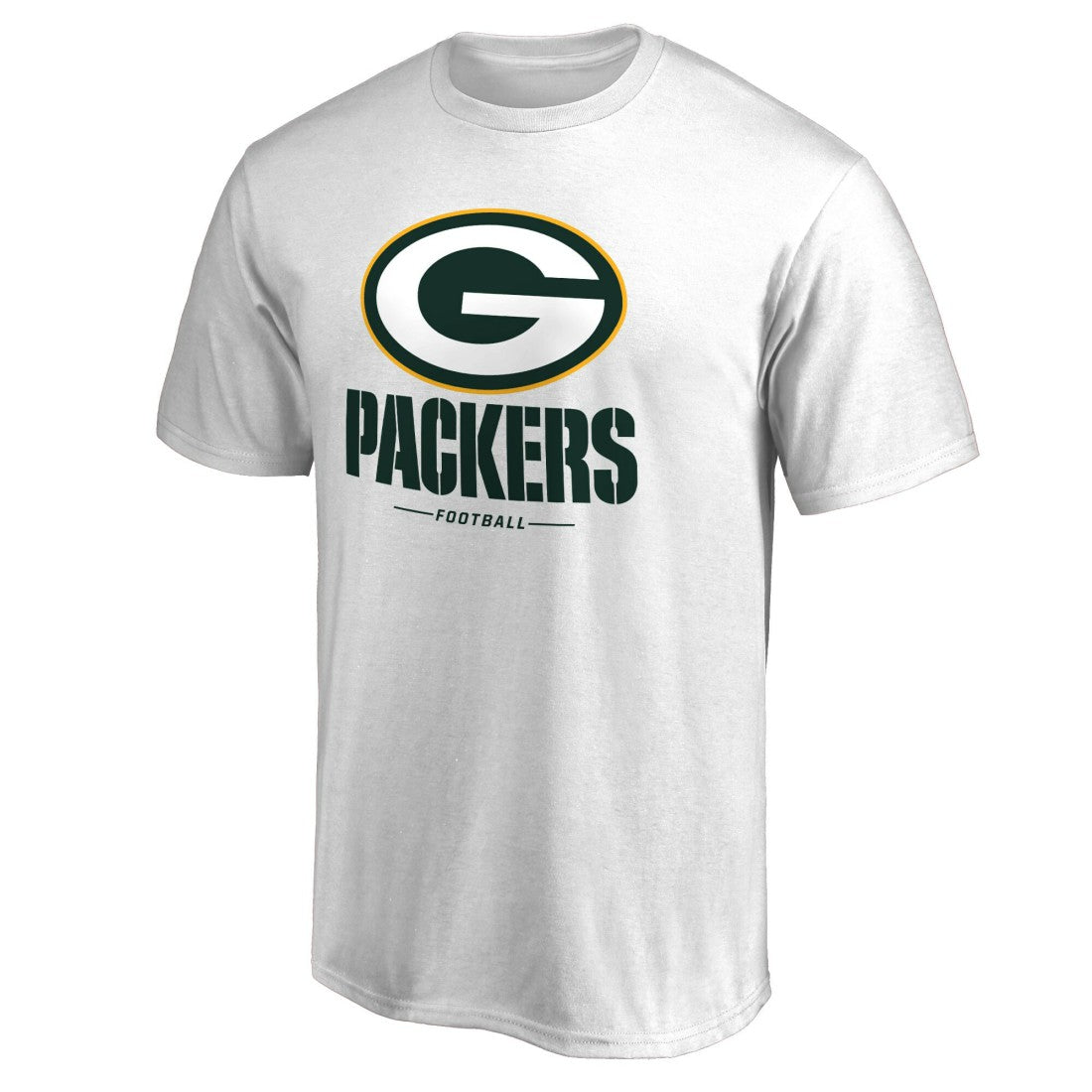 Green Bay Packers Team Lockup 2 T-Shirt - White - NFL