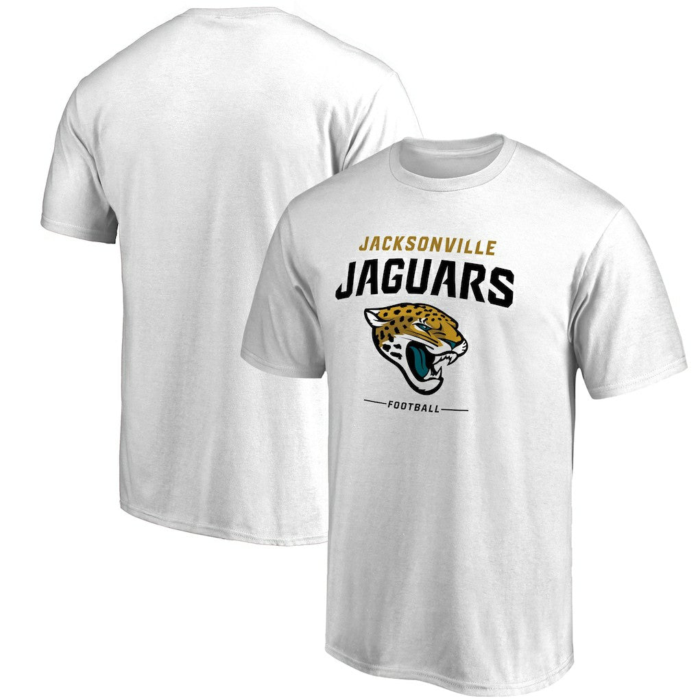 Jacksonville Jaguars Team Lockup T-Shirt - White - NFL