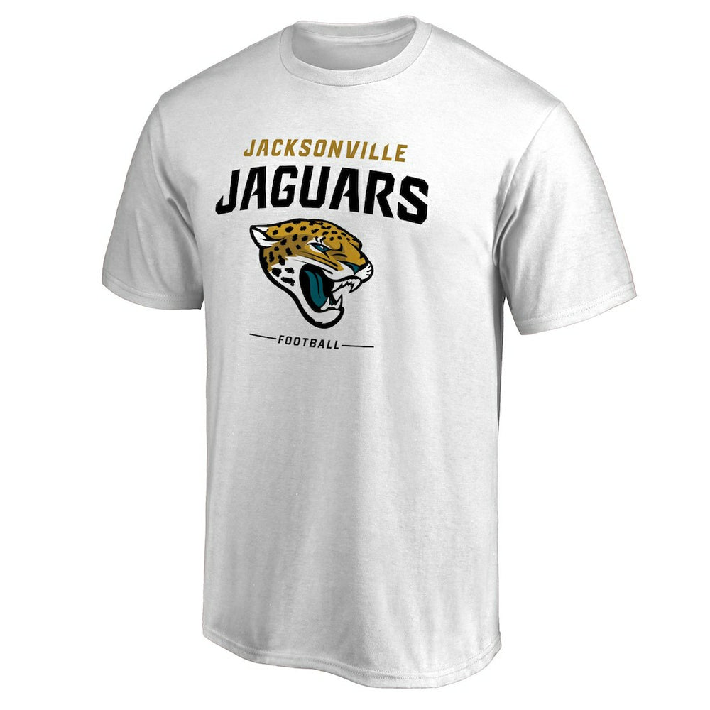 Jacksonville Jaguars Team Lockup T-Shirt - White - NFL
