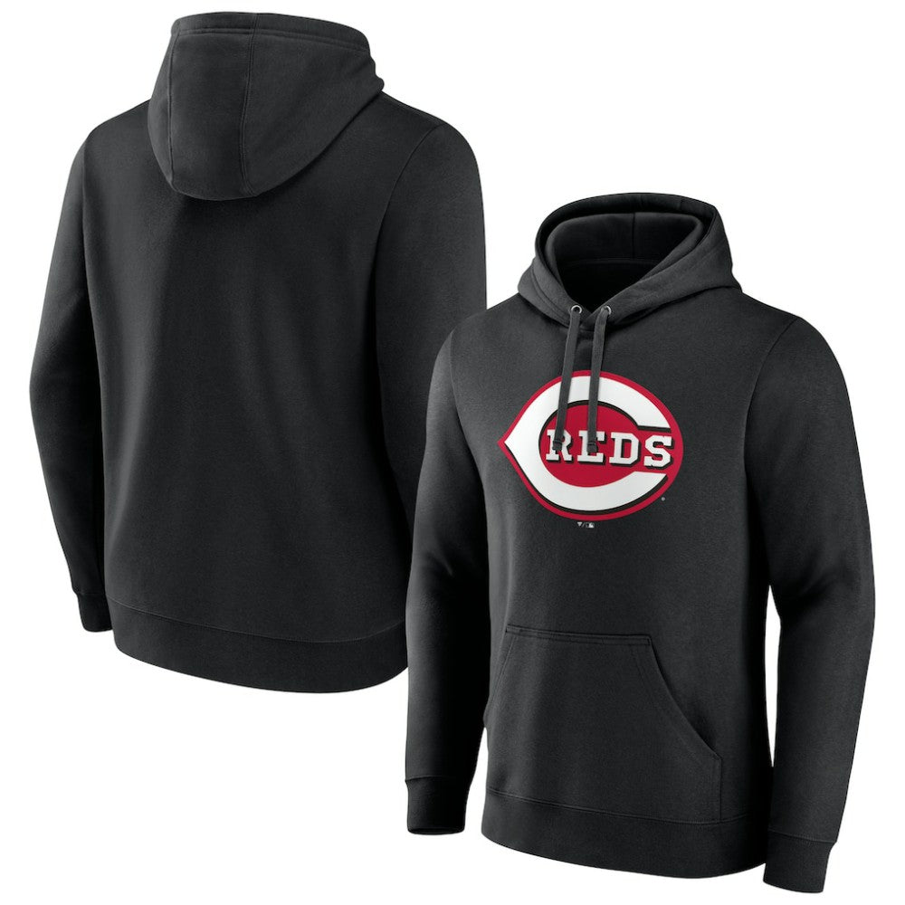 Cincinnati Reds Official Logo Fitted Pullover Hoodie Online