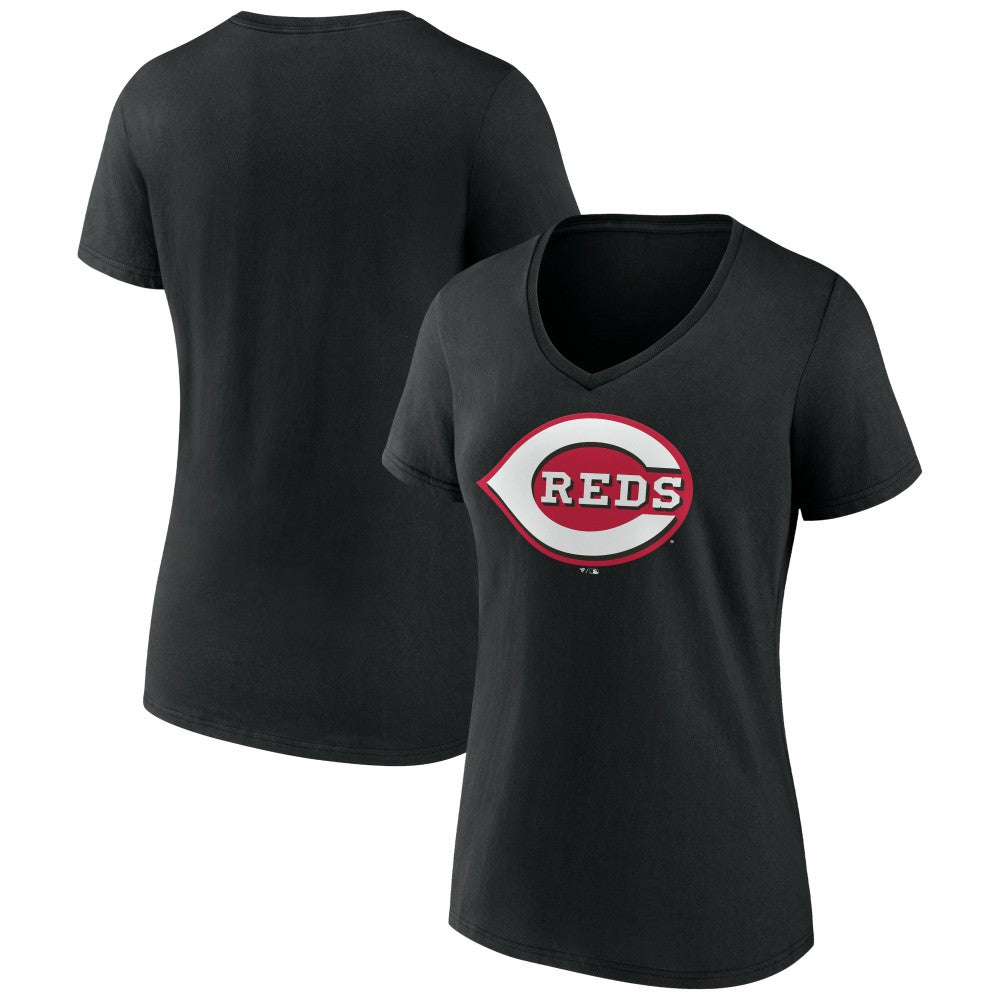 Cincinnati Reds Women's Secondary Color Primary Logo T-Shirt for sale