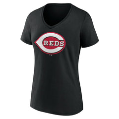Cincinnati Reds Women's Secondary Color Primary Logo T-Shirt for sale