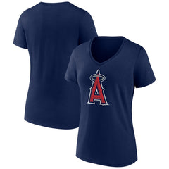 Los Angeles Angels Women's Secondary Color Primary Logo T-Shirt for sale