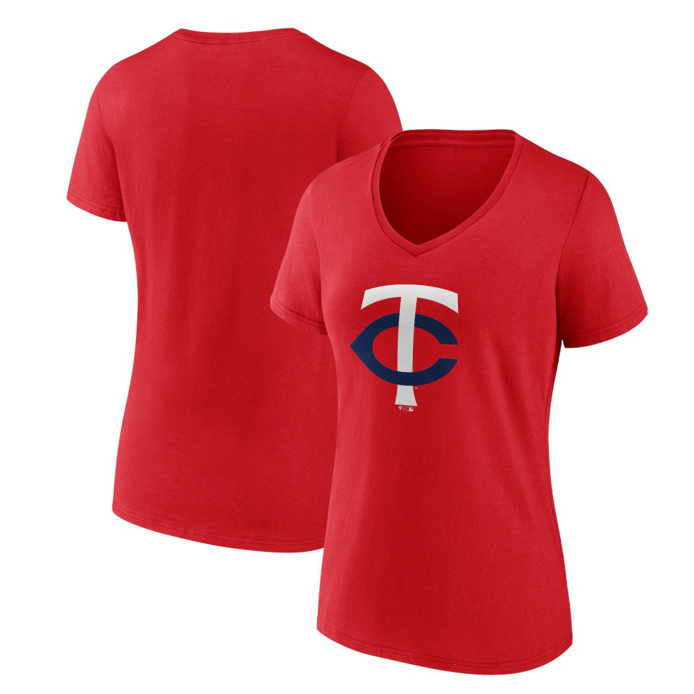 Minnesota Twins Women's Secondary Color Primary Logo T-Shirt Sale