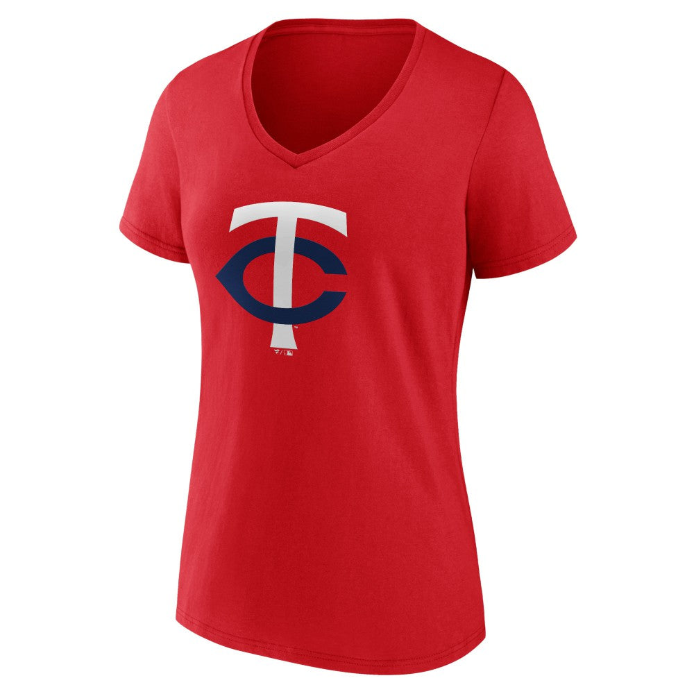 Minnesota Twins Women's Secondary Color Primary Logo T-Shirt Sale