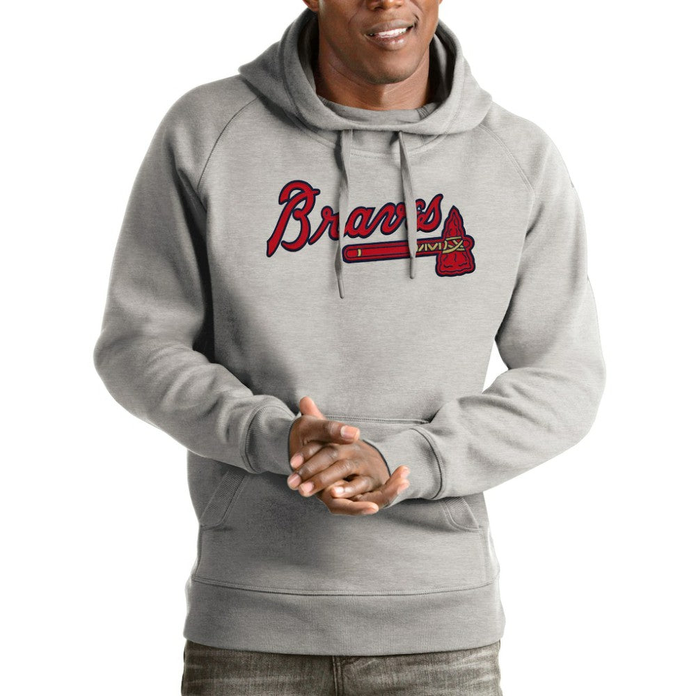 Atlanta Braves Antigua Victory Pullover Hoodie Near Me