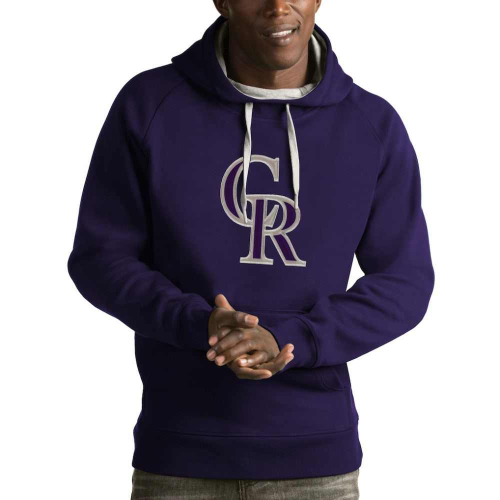 Colorado Rockies Antigua Victory Pullover Hoodie for sale