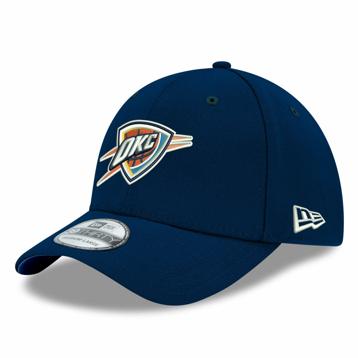 New Era Oklahoma City Thunder Team Classic 39THIRTY Flex Hat Navy