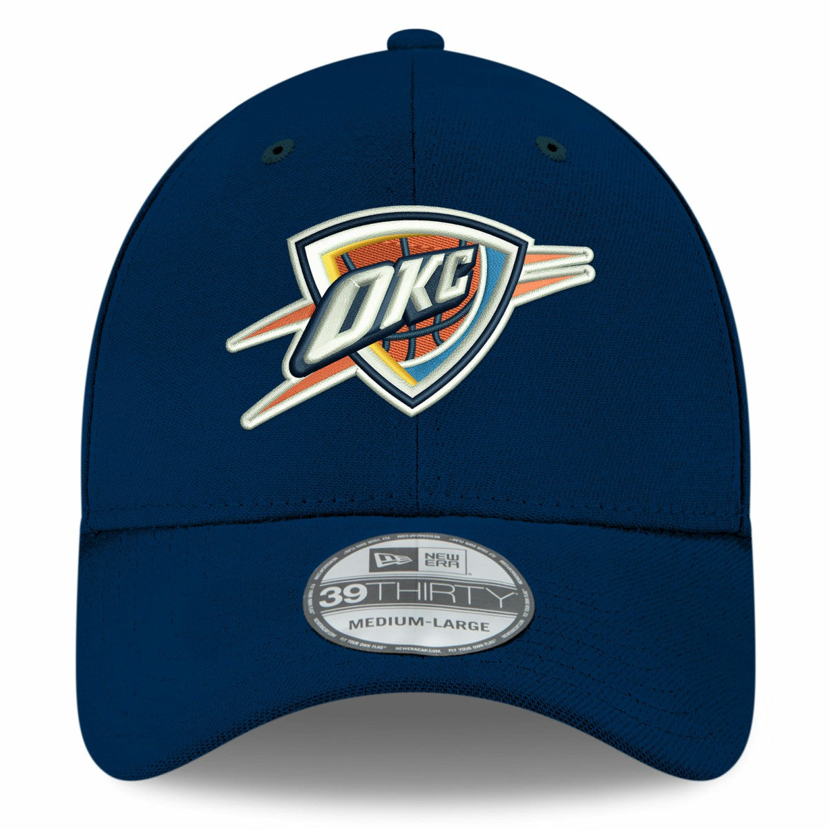 New Era Oklahoma City Thunder Team Classic 39THIRTY Flex Hat Navy