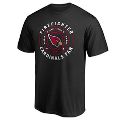Arizona Cardinals Black Firefighter T-Shirt - NFL