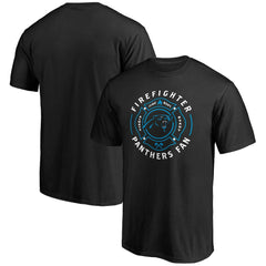 Carolina Panthers Black Firefighter T-Shirt - NFL
