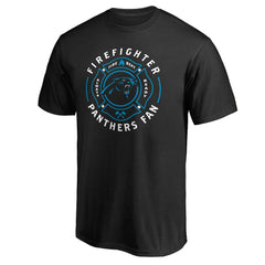 Carolina Panthers Black Firefighter T-Shirt - NFL