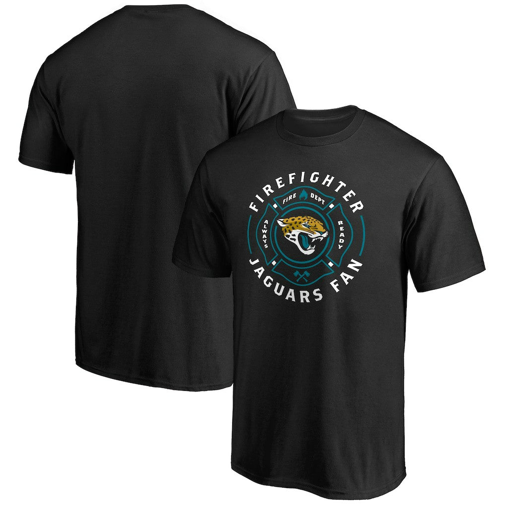 Jacksonville Jaguars Black Firefighter T-Shirt - NFL