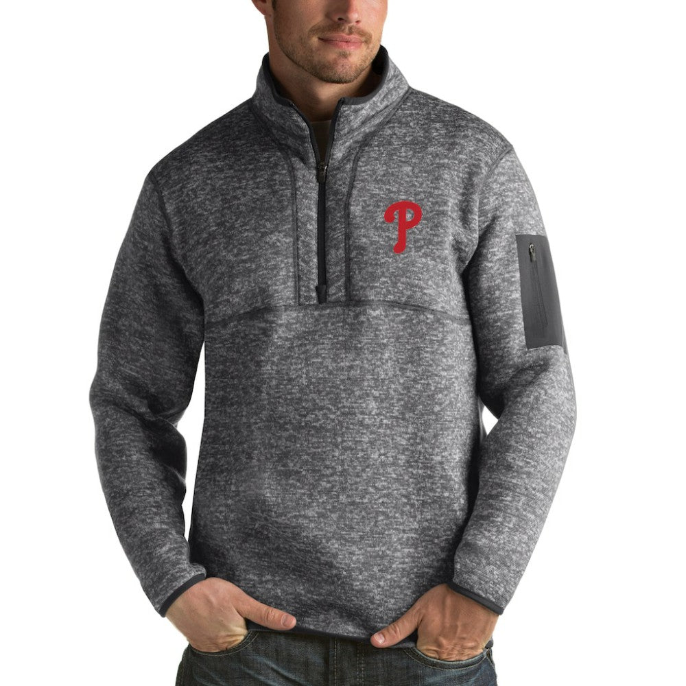 Philadelphia Phillies Antigua Fortune Half-Zip Sweater Sale