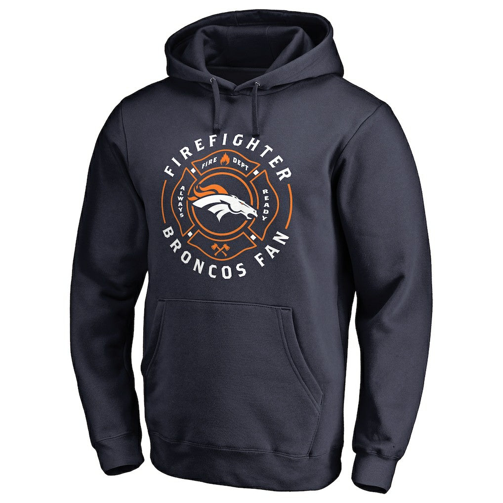 Denver Broncos Firefighter Pullover Hoodie - Navy - NFL