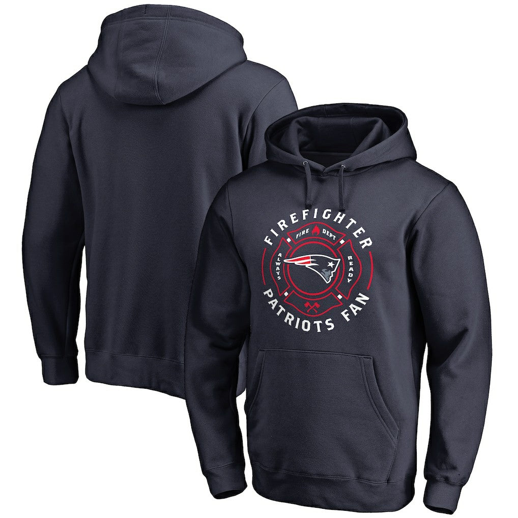 New England Patriots Firefighter Pullover Hoodie - Navy - NFL