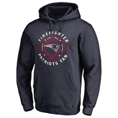 New England Patriots Firefighter Pullover Hoodie - Navy - NFL