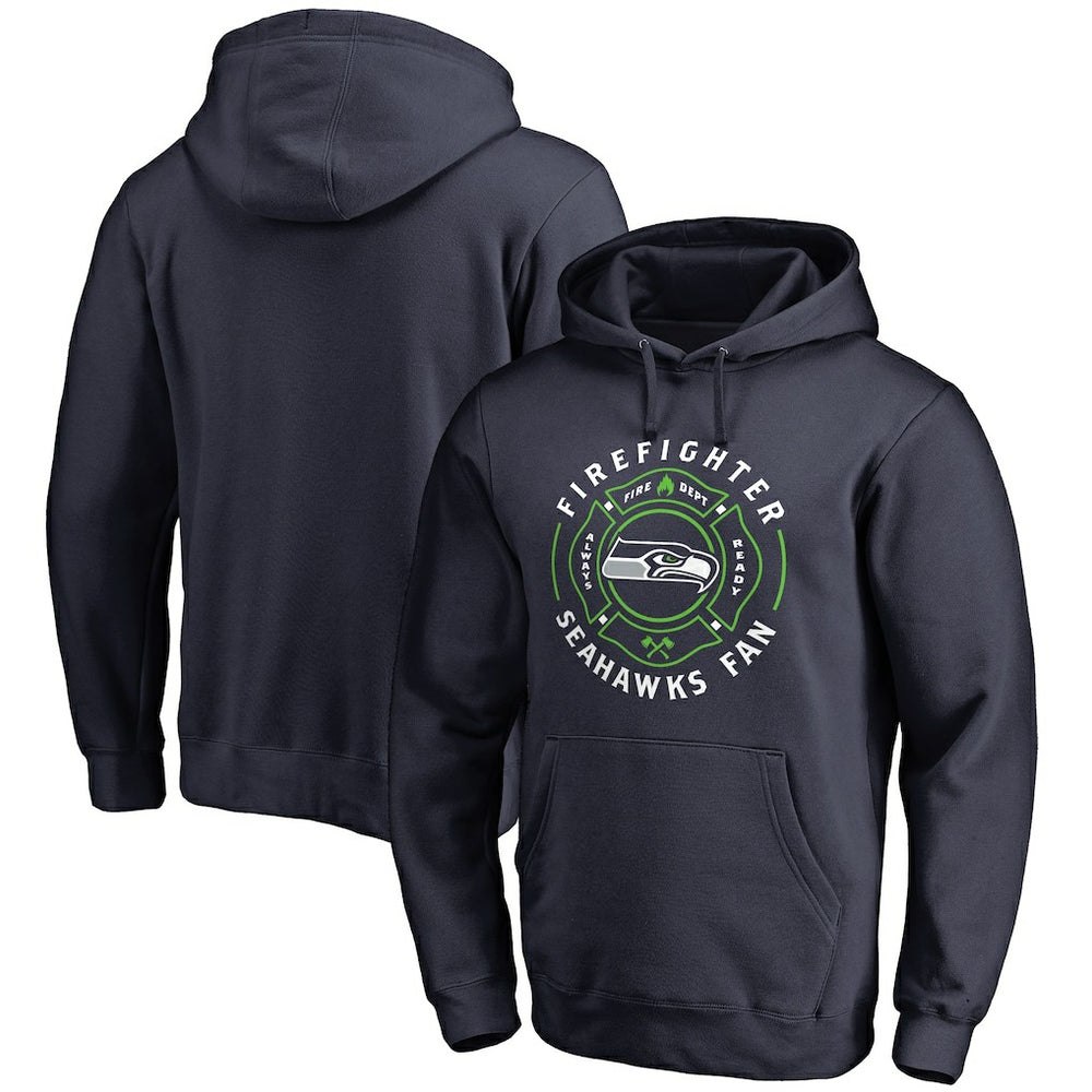 Seattle Seahawks Firefighter Pullover Hoodie - Navy - NFL