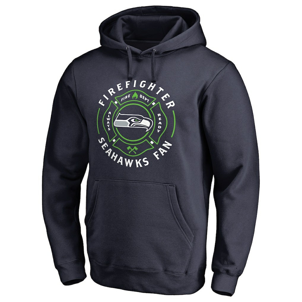 Seattle Seahawks Firefighter Pullover Hoodie - Navy - NFL
