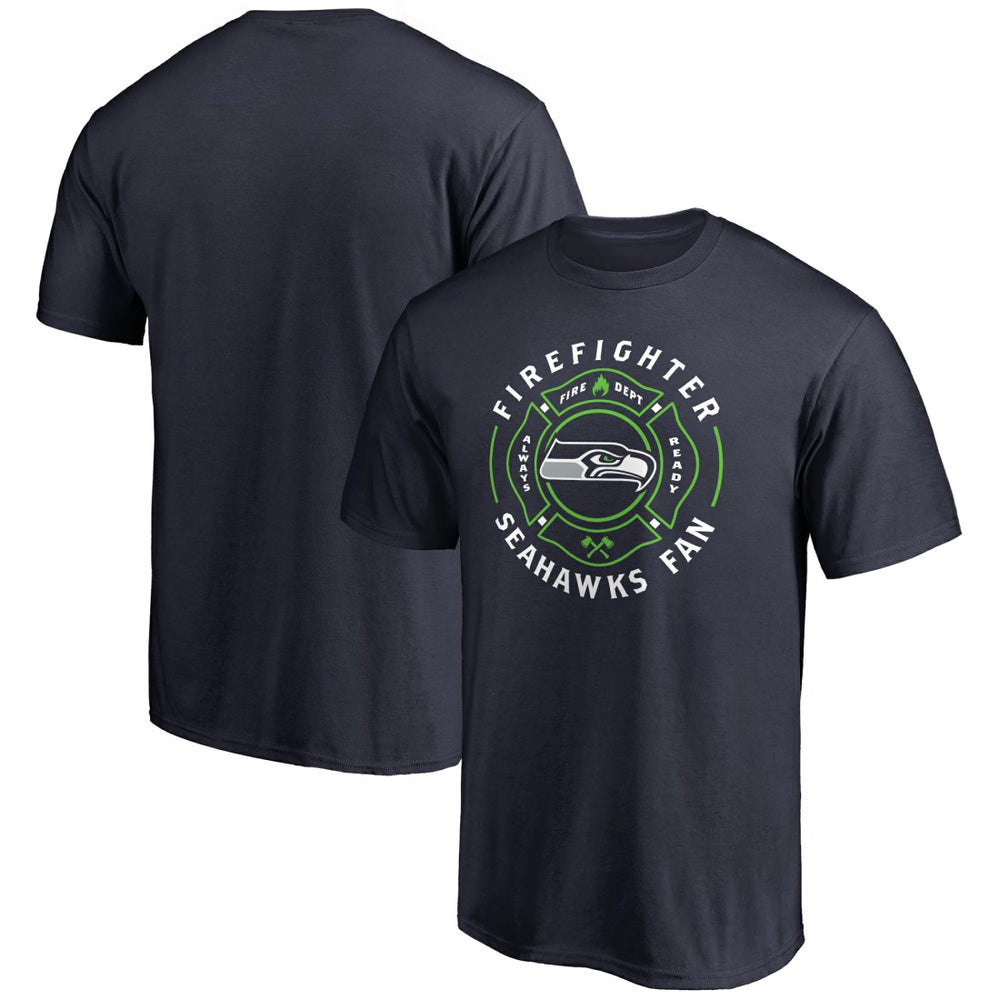 Seattle Seahawks Firefighter T-Shirt - Navy - NFL