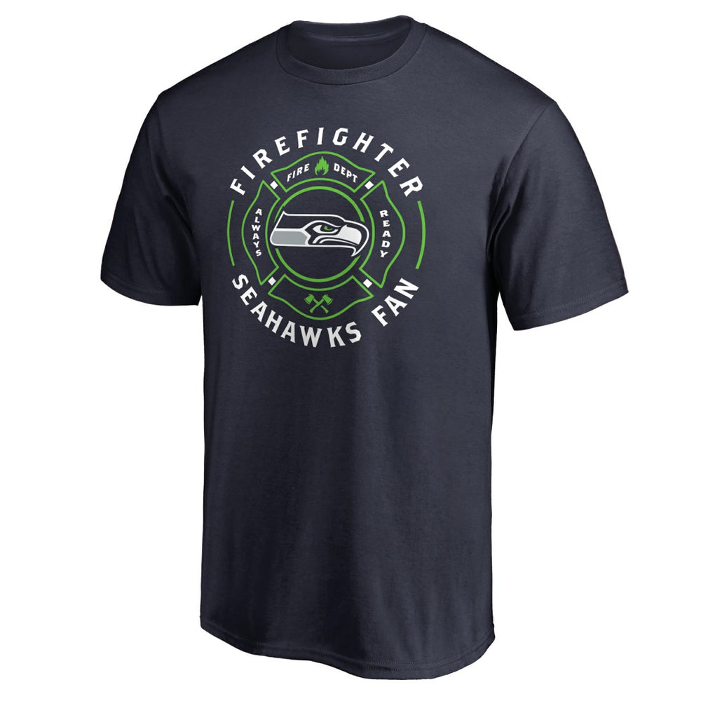 Seattle Seahawks Firefighter T-Shirt - Navy - NFL