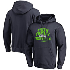 Seattle Seahawks Faith Family Pullover Hoodie - Navy - NFL