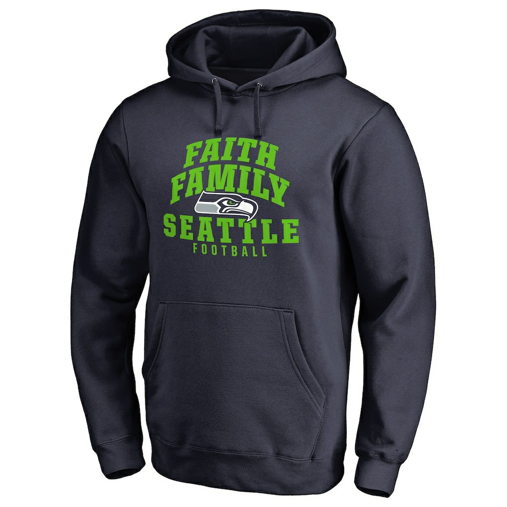 Seattle Seahawks Faith Family Pullover Hoodie - Navy - NFL
