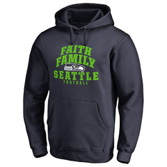 Seattle Seahawks Faith Family Pullover Hoodie - Navy - NFL