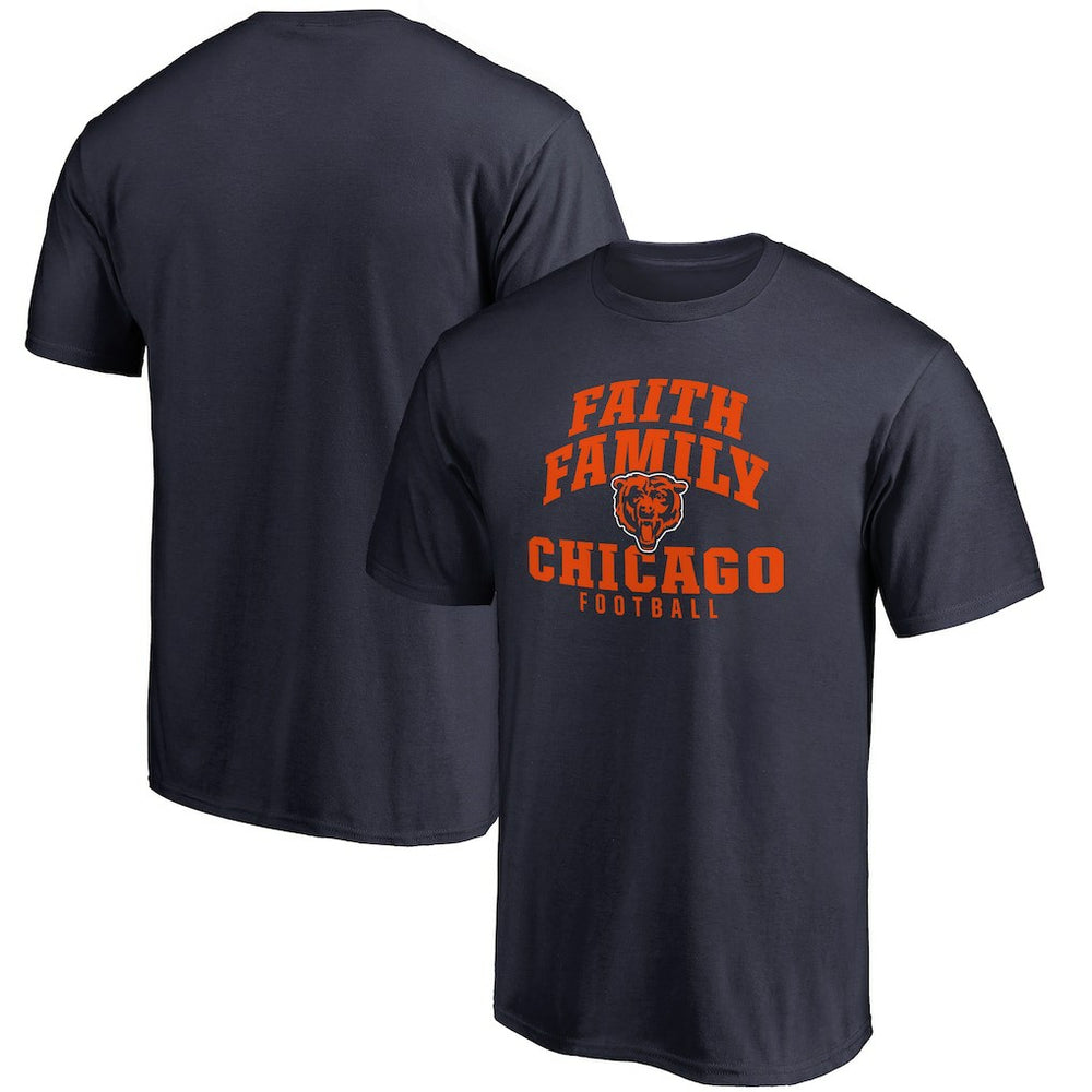 Chicago Bears Faith Family T-Shirt - Navy - NFL
