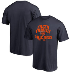Chicago Bears Faith Family T-Shirt - Navy - NFL