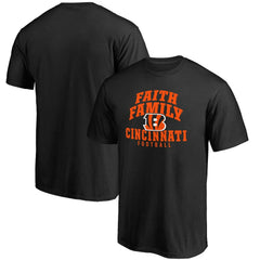Cincinnati Bengals Faith Family T-Shirt - Black - NFL