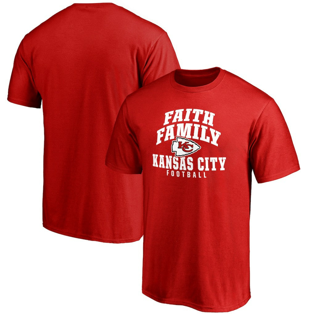 Kansas City Chiefs Faith Family T-Shirt - Red - NFL