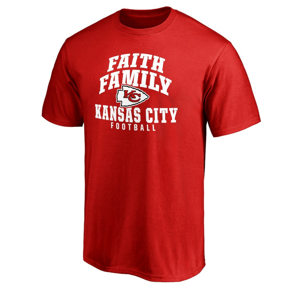 Kansas City Chiefs Faith Family T-Shirt - Red - NFL