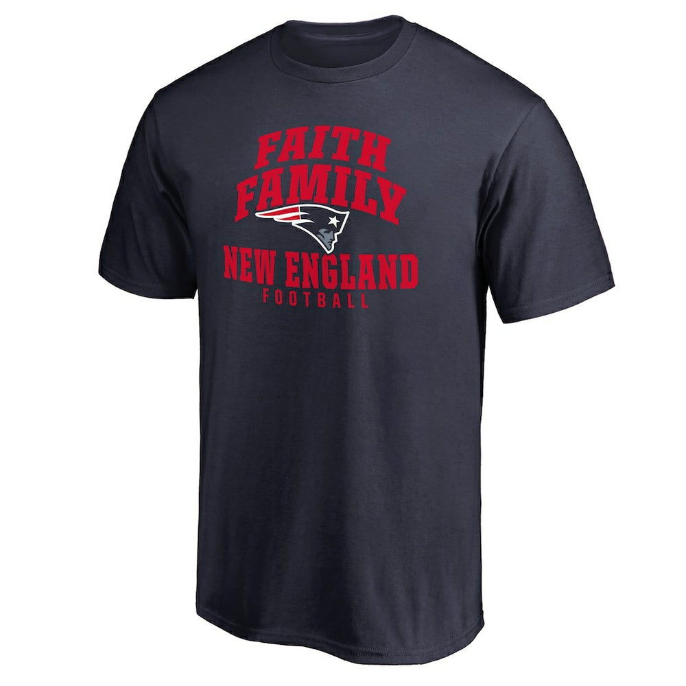 New England Patriots Faith Family T-Shirt - Navy - NFL