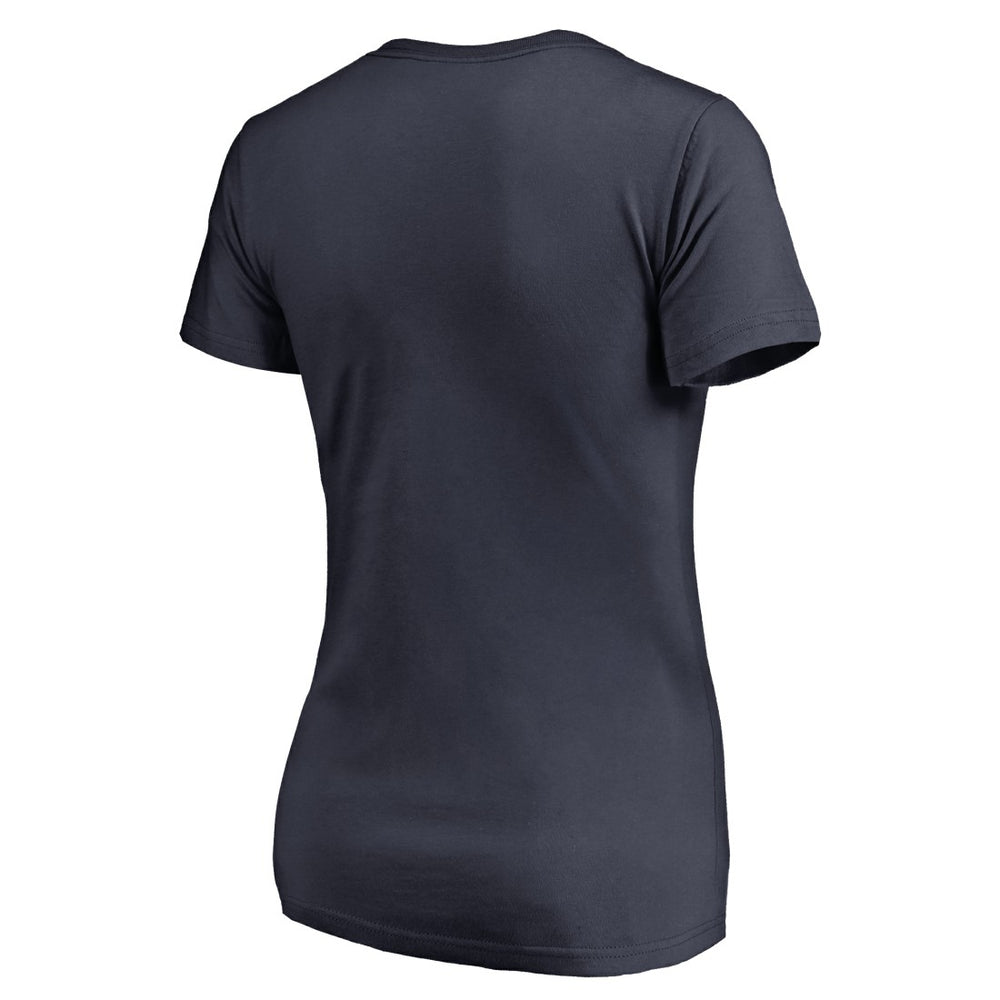 Denver Broncos Women's Faith Family V-Neck T-Shirt - Navy - NFL