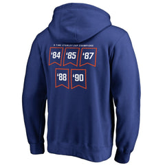 Edmonton Oilers Raise the Banner Pullover Hoodie - Royal | NHL near me