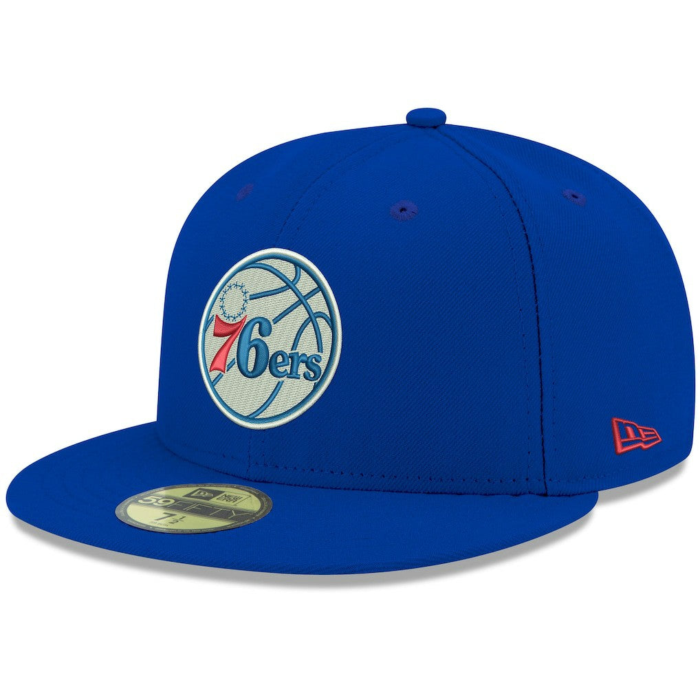 New Era Philadelphia 76ers Team Color 59FIFTY Fitted Hat Royal
