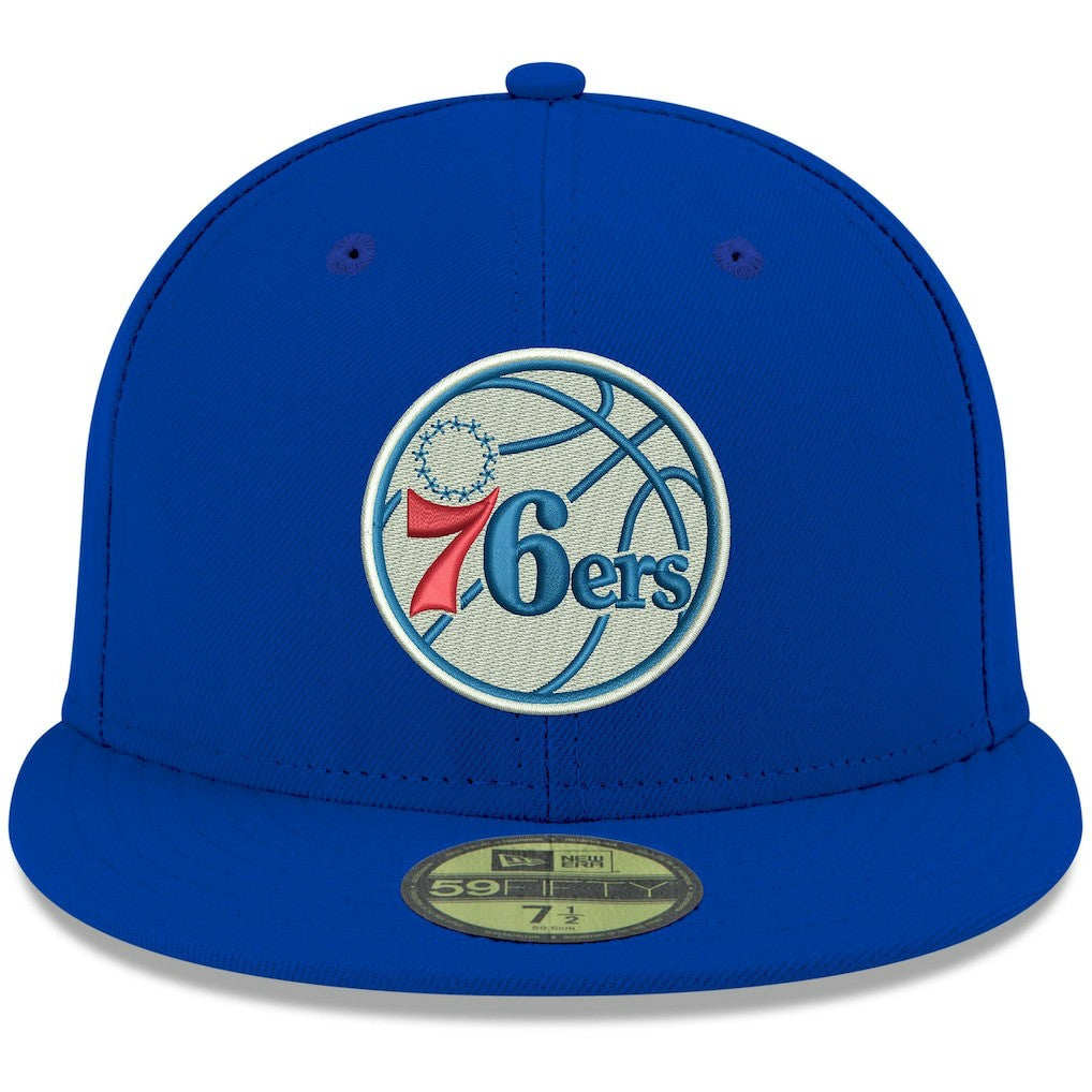 New Era Philadelphia 76ers Team Color 59FIFTY Fitted Hat Royal