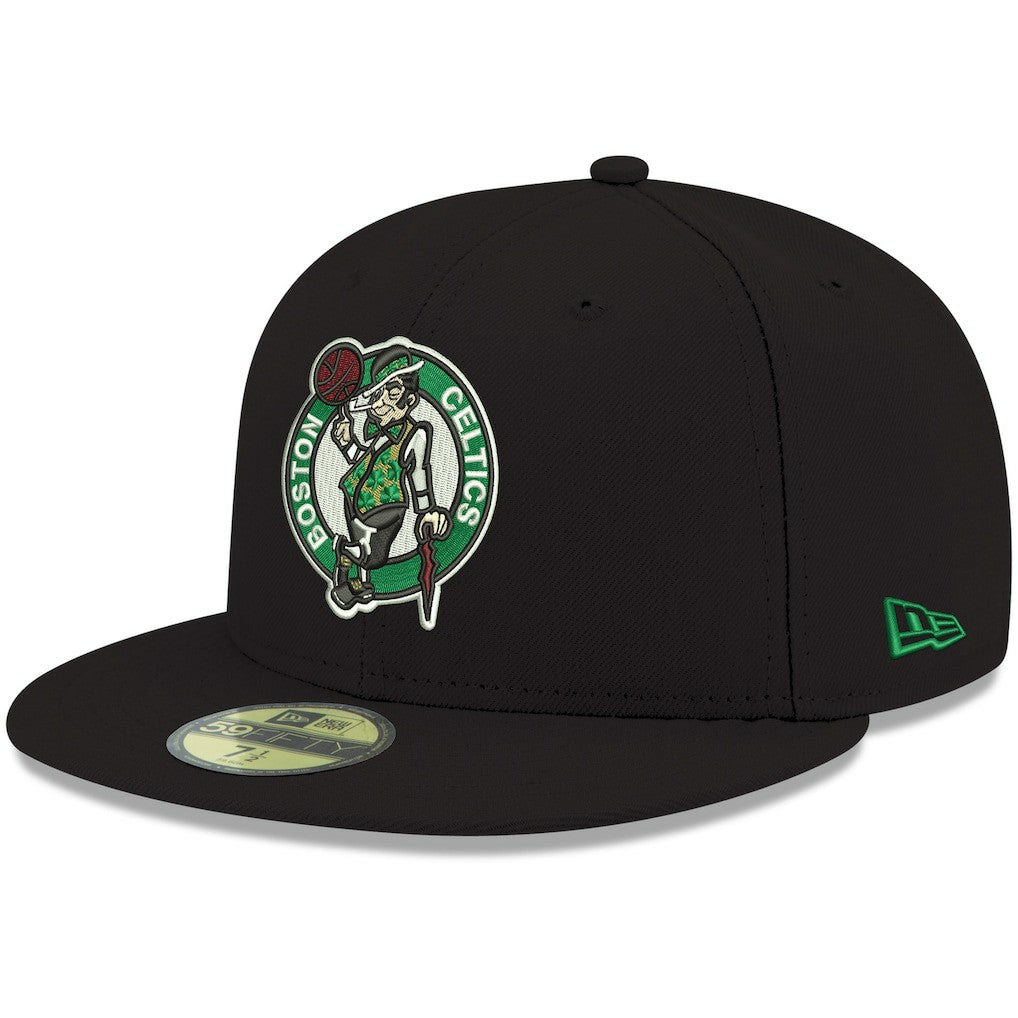 New Era Boston Celtics Team Color 59FIFTY Fitted Hat Black