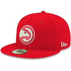 New Era Atlanta Hawks Team Color 59FIFTY Fitted Hat Red