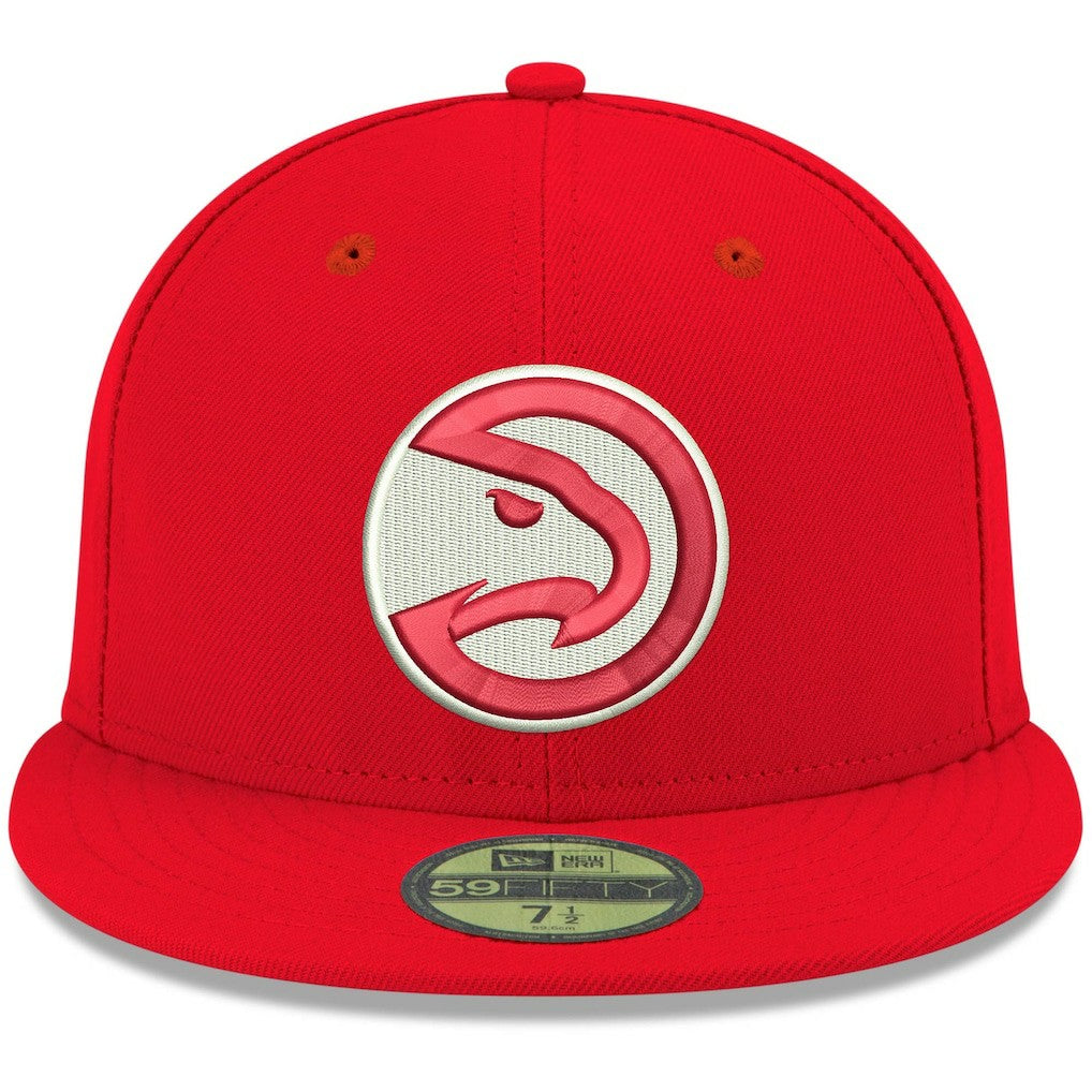 New Era Atlanta Hawks Team Color 59FIFTY Fitted Hat Red