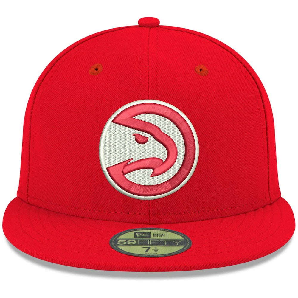 New Era Atlanta Hawks Team Color 59FIFTY Fitted Hat Red