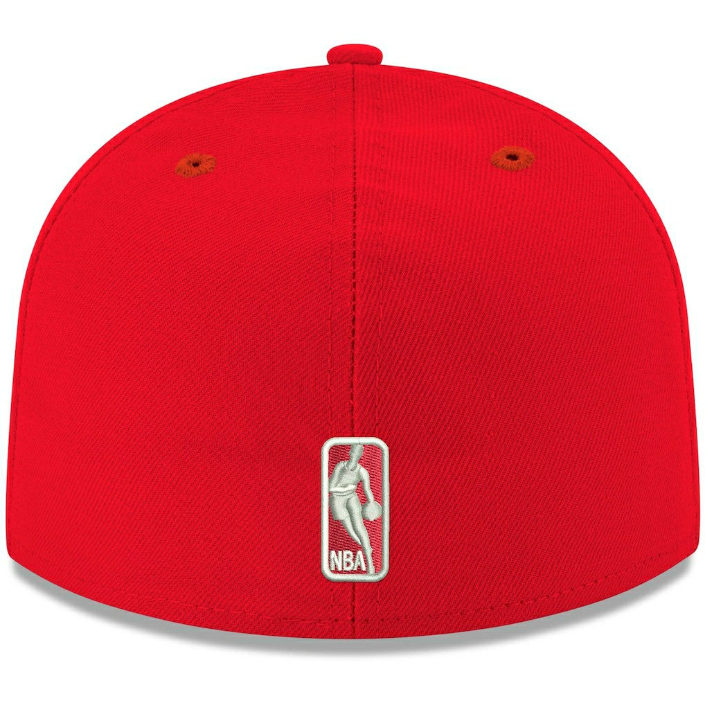 New Era Atlanta Hawks Team Color 59FIFTY Fitted Hat Red