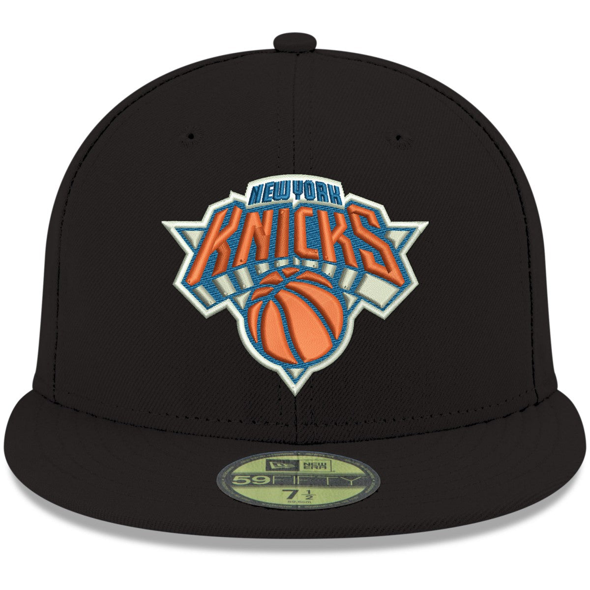 New Era New York Knicks Team Color 59FIFTY Fitted Hat Black