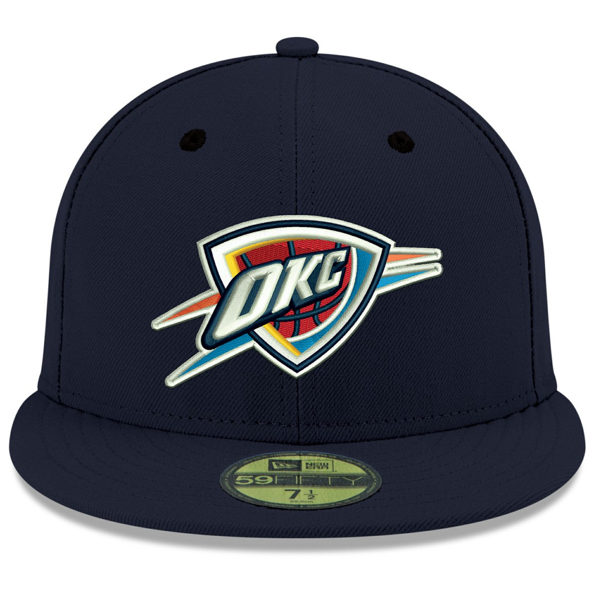 New Era Oklahoma City Thunder Team Color 59FIFTY Fitted Hat Navy