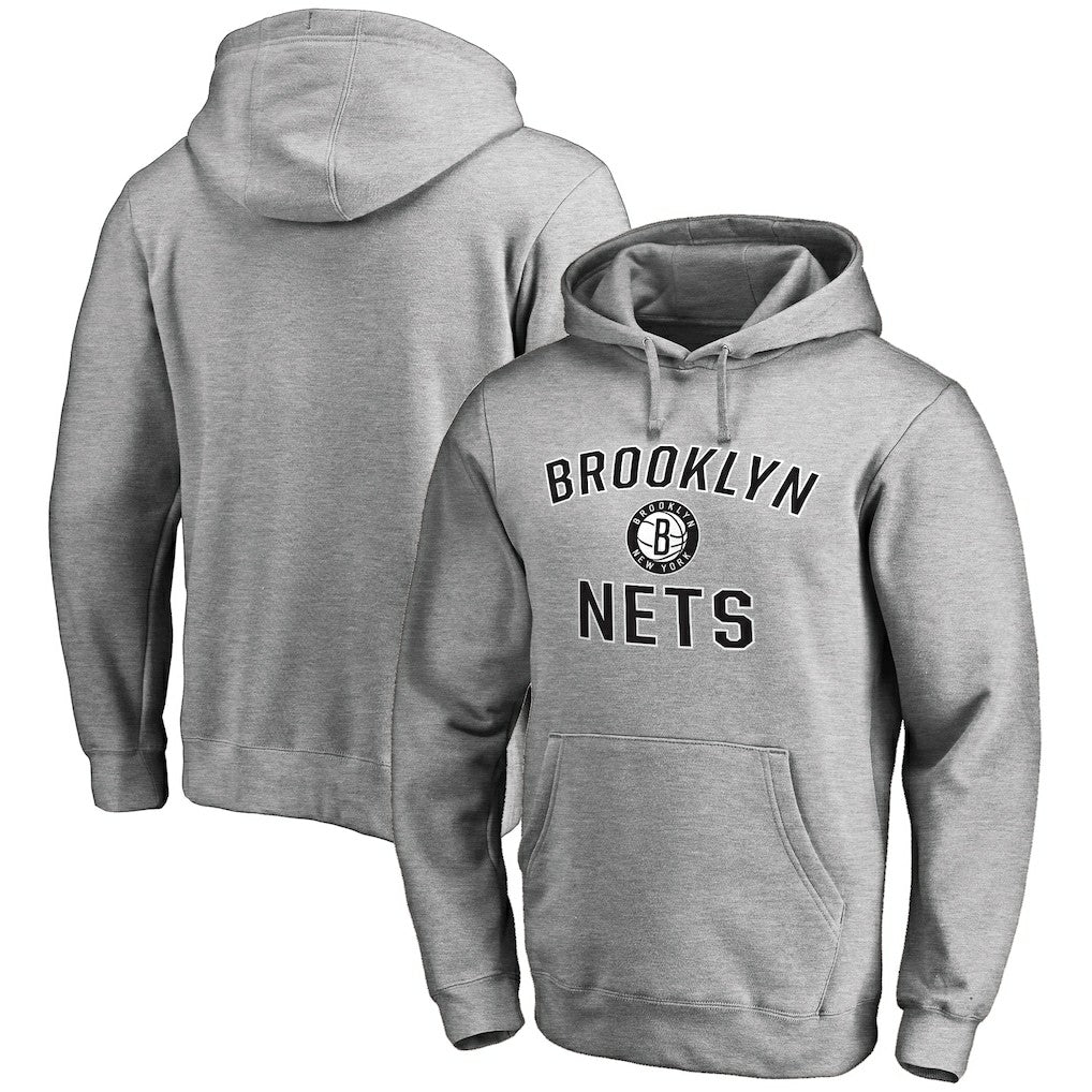Brooklyn Nets Victory Arch Pullover Hoodie Ash