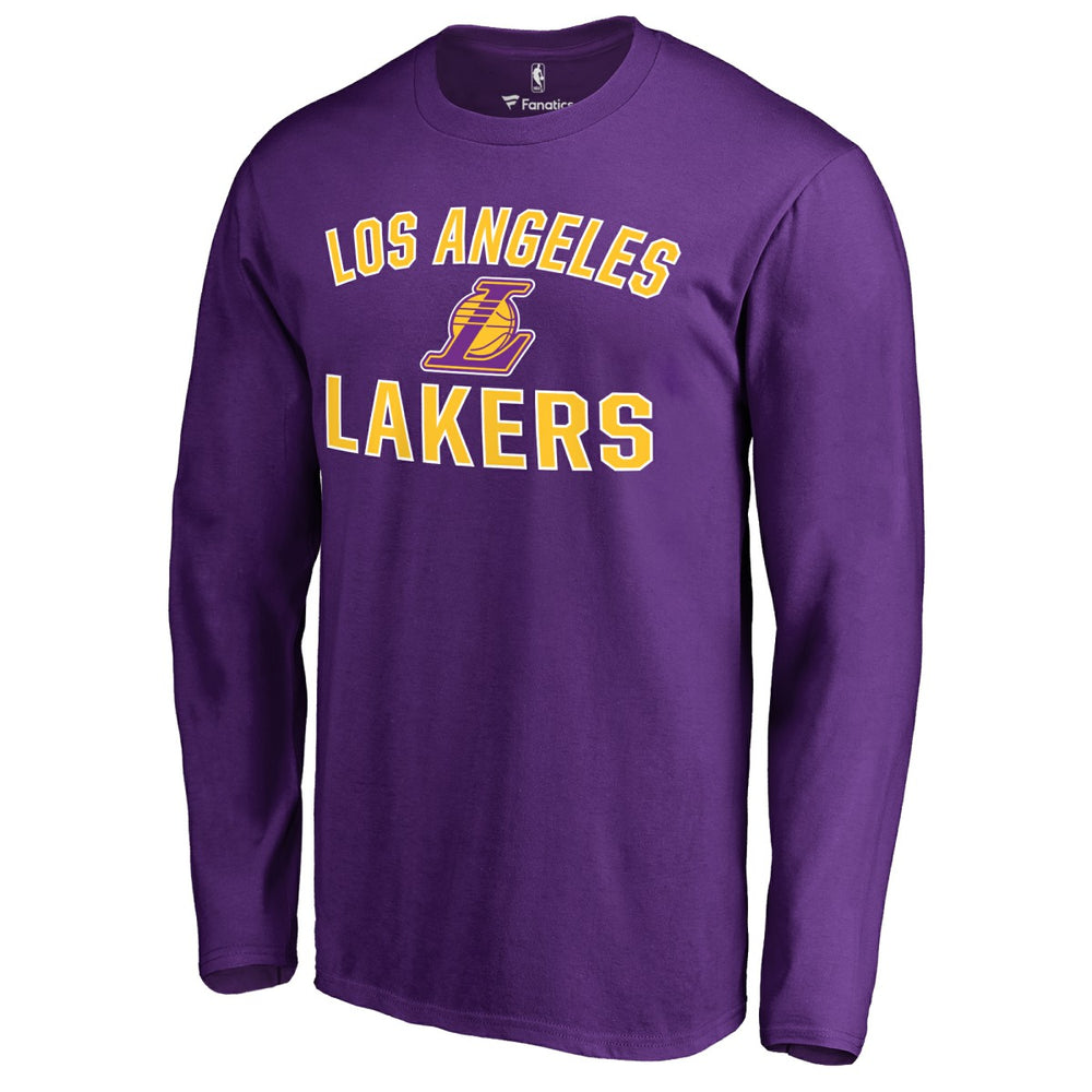Los Angeles Lakers Victory Arch Long Sleeve T-Shirt Purple