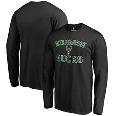 Milwaukee Bucks Victory Arch Long Sleeve T-Shirt Black