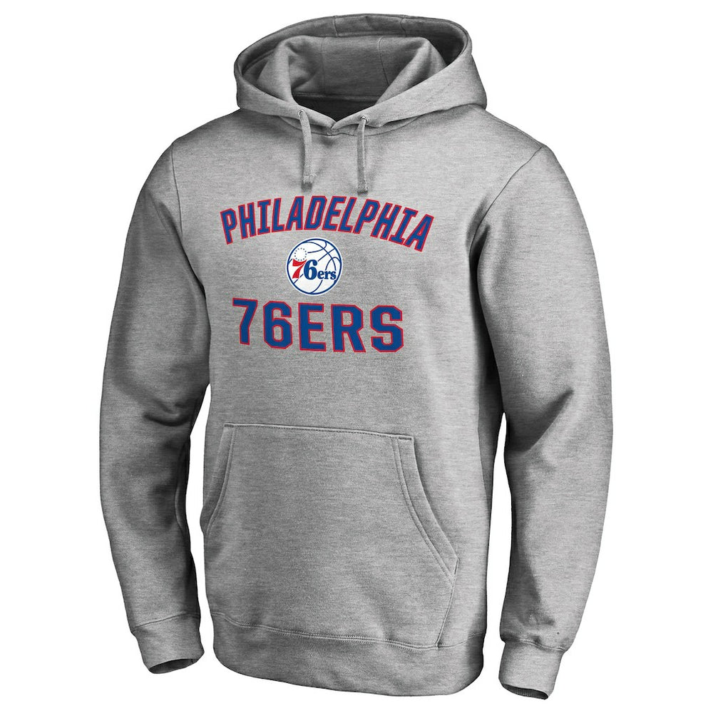 Philadelphia 76ers Victory Arch Pullover Hoodie Ash